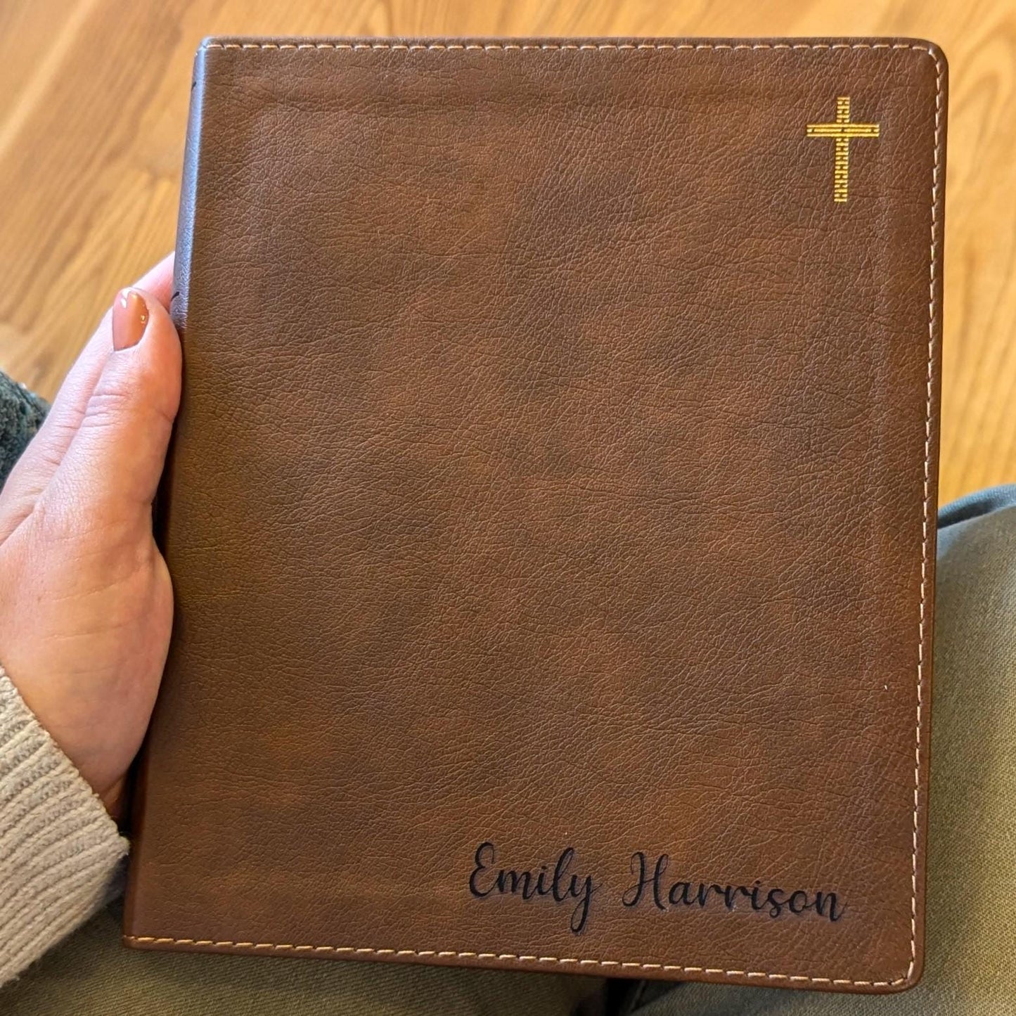 Personalized NIV Journaling Bible | New International Version | Custom Engraved Name | Easy-to-read Study Bible | Christian Gift