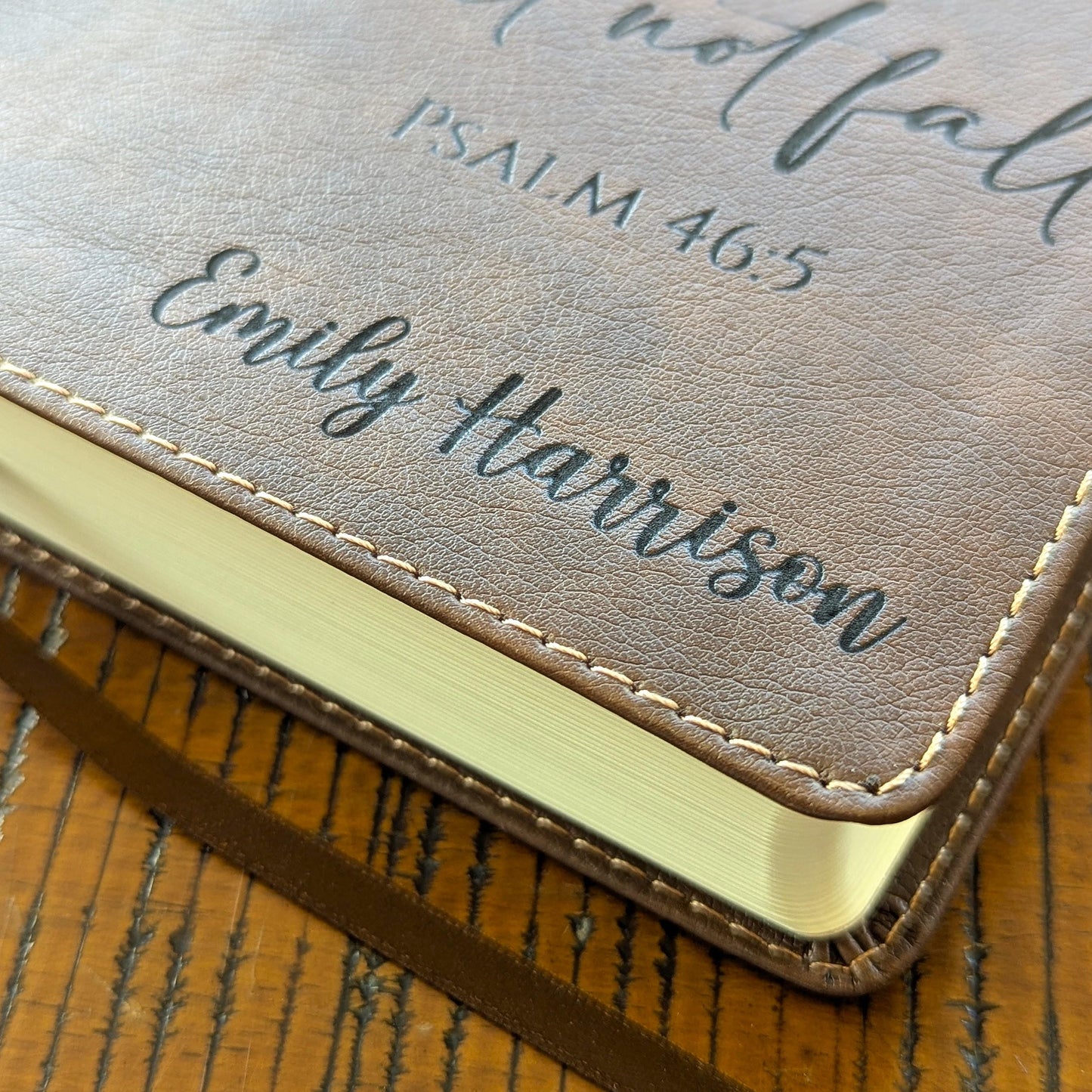 Personalized NIV Journaling Bible | New International Version | Custom Engraved Name | Easy-to-read Study Bible | Sunflower Christian Gift