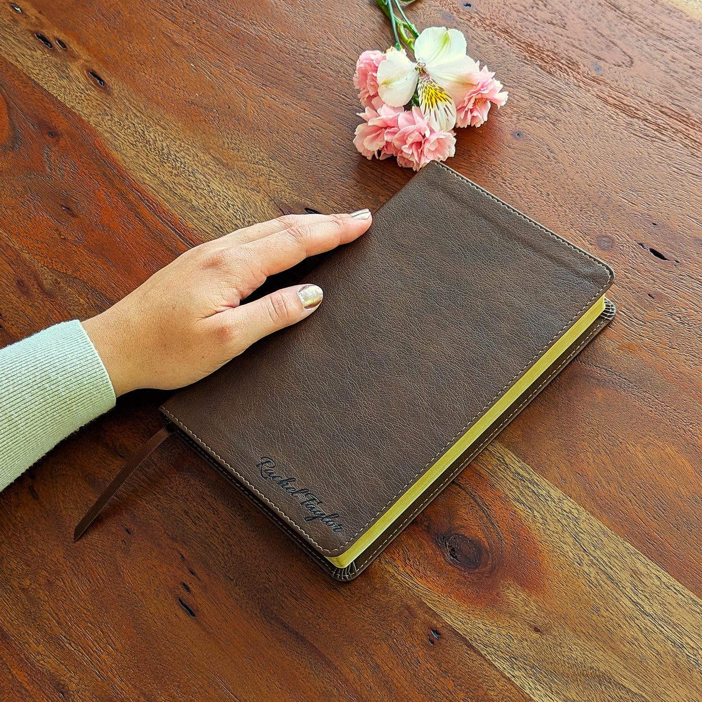 Personalized NLT Thinline Bible | Custom Engraved Name | New Living Translation | Reference Bible | Christian Gift for Men & Women