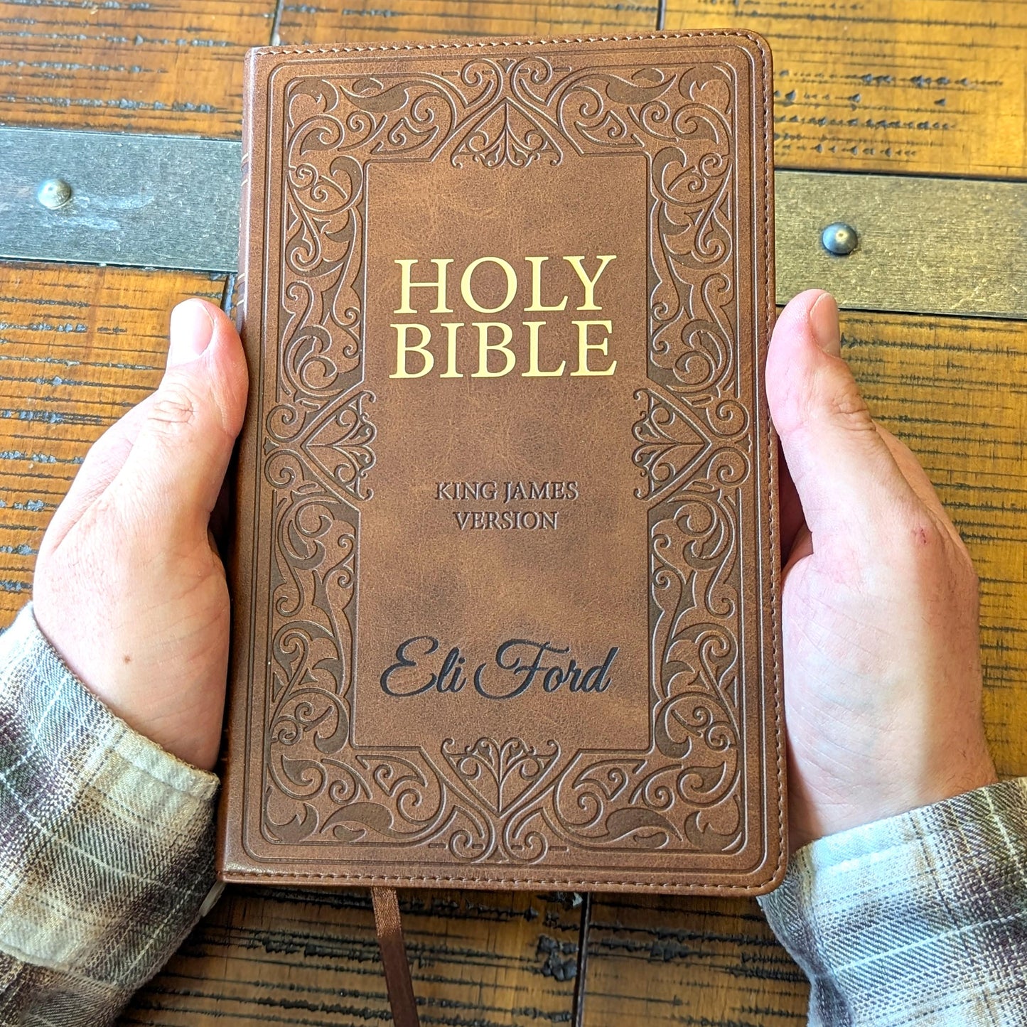 Personalized KJV Bible | King James Version | Custom Engraved Name | Easy-to-Read Study Bible | Christian Gift