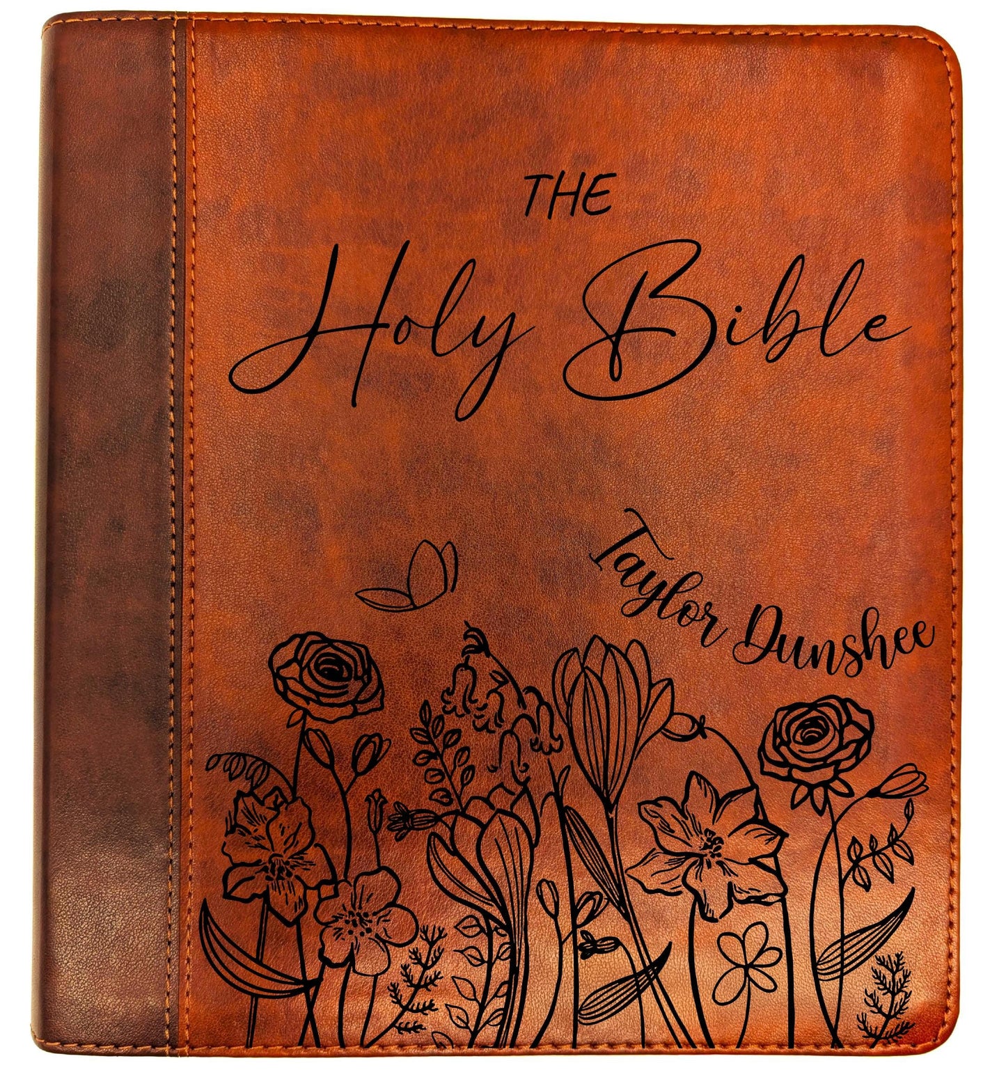 Personalized ESV Journaling Study Bible | English Standard Version | Custom Engraved Name | Wide Margin Study Bible | Christian Gift
