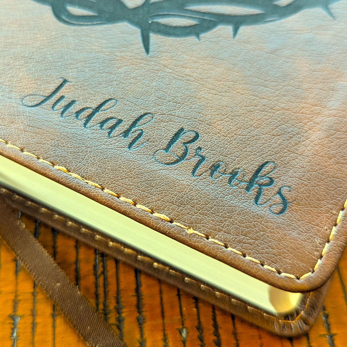 Personalized NIV Journaling Bible | New International Version | Custom Engraved Name | Study Bible | God Family Country Christian Gift