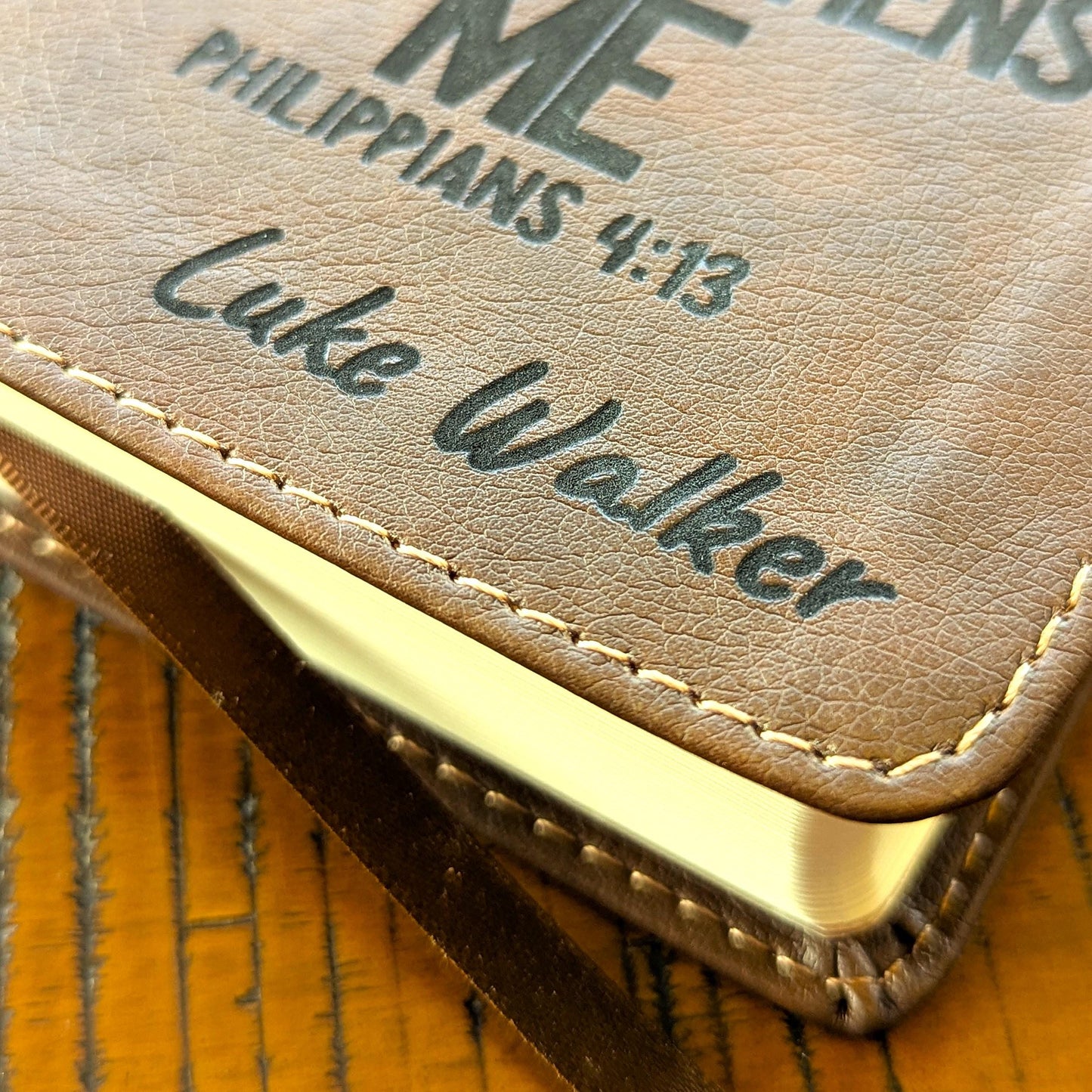 Personalized NIV Journaling Bible | New International Version | Custom Engraved Name | Study Bible | I Can Do All Things Christian Gift
