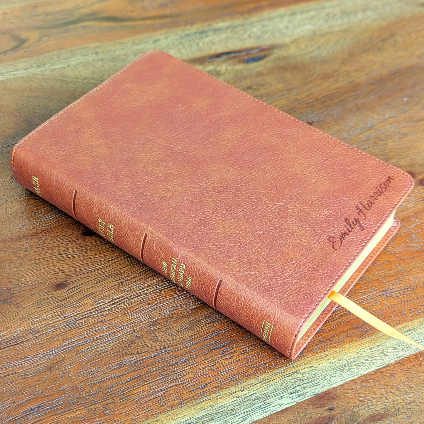 Personalized NASB Large Print Bible | Custom Engraved Name | New American Standard 2020 | Personal Size Reference Bible | Christian Gift