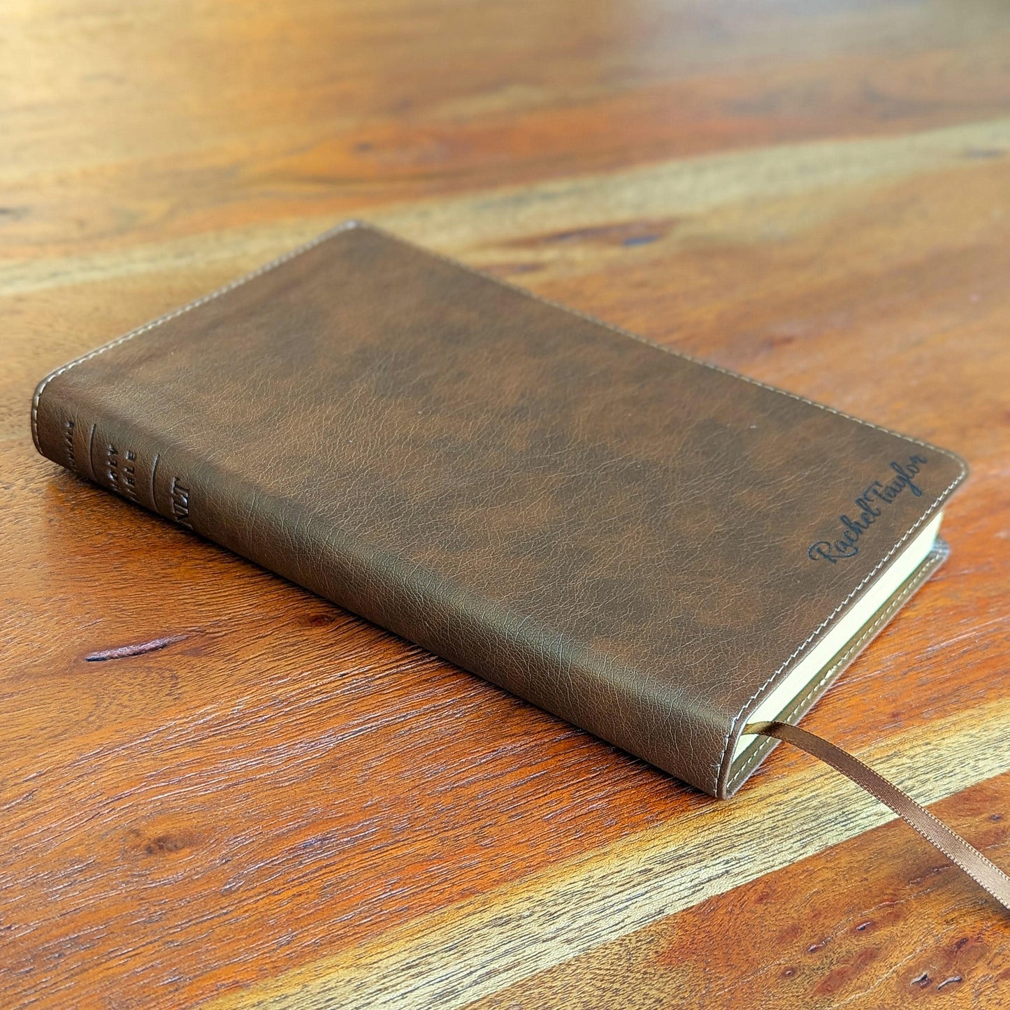 Personalized NLT Thinline Bible | Custom Engraved Name | New Living Translation | Reference Bible | Christian Gift for Men & Women