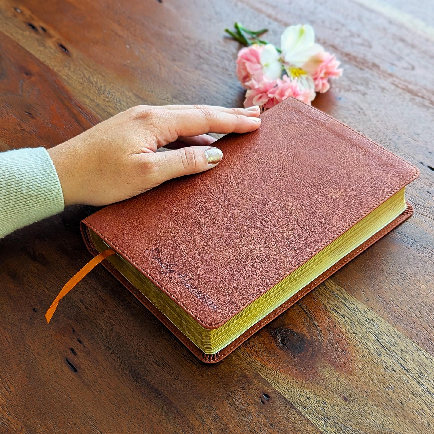 Personalized NASB Large Print Bible | Custom Engraved Name | New American Standard 2020 | Personal Size Reference Bible | Christian Gift