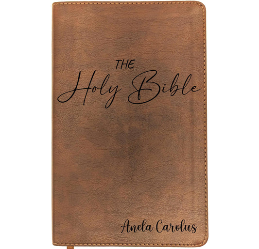 Personalized NLT Thinline Bible | Custom Engraved Name | New Living Translation | Reference Bible | Christian Gift for Men & Women