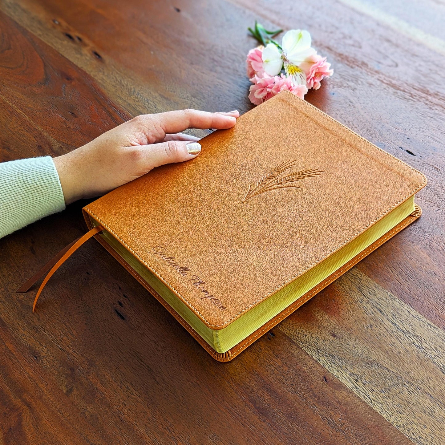 Personalized KJV Notetaking Bible | Custom Engraved Name | King James Version | Large Print Journaling Bible | Christian Gift for Men Women