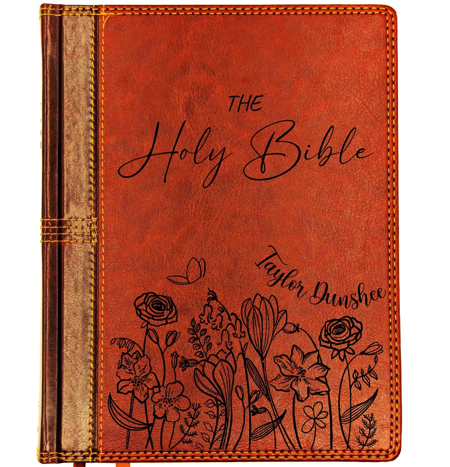 Personalized NASB Journaling Bible | New American Standard 1995 | Custom Engraved Name | Wide Margin Study Bible | Christian Gift Men Women