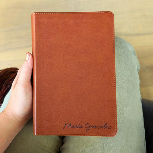 Personalized Spanish English Bible | Biblia Bilingüe RVR1960 & ESV | Custom Engraved Name | Nombre Grabado Bilingual Bible Regalo Cristiano