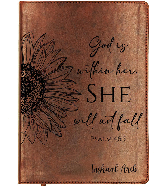 Personalized ESV Wide Margin Bible | Custom Engraved Name | English Standard Version | Journaling Reference Bible | Christian Gift