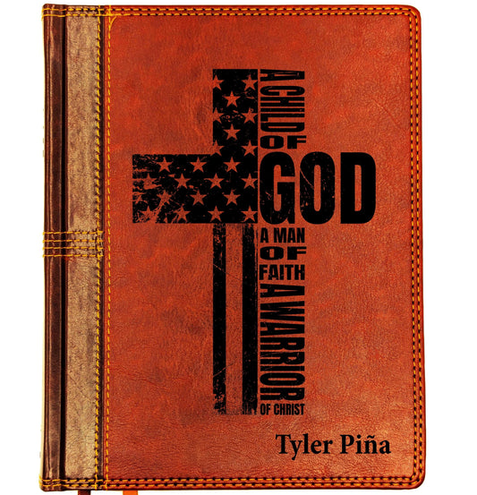 Personalized NASB Journaling Bible | New American Standard 1995 | Custom Engraved Name | Wide Margin Study Bible | Christian Gift Men Women