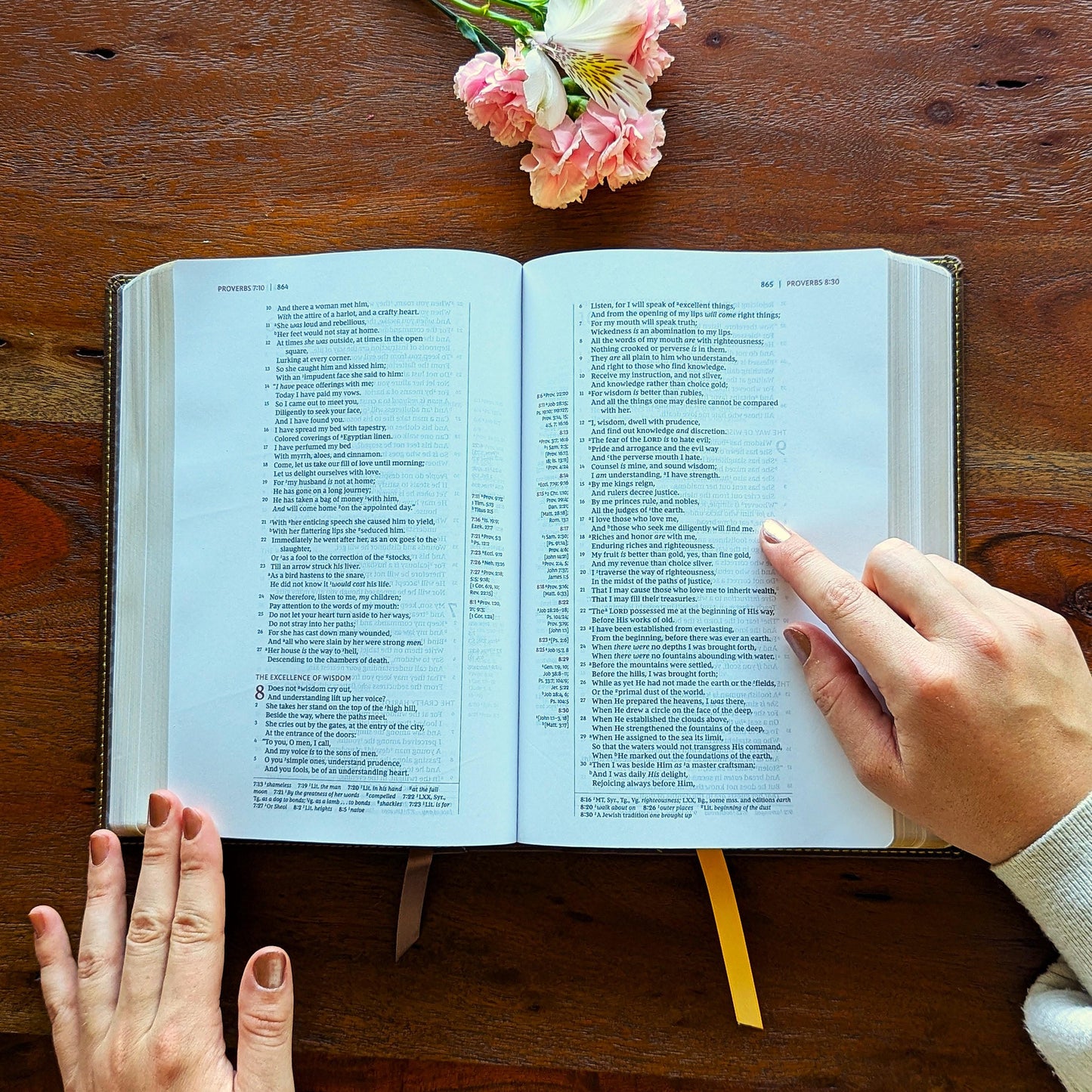 Personalized NKJV Wide Margin Bible | New King James Version | Custom Engraved Name | Single-Column Reference Bible | Christian Gift