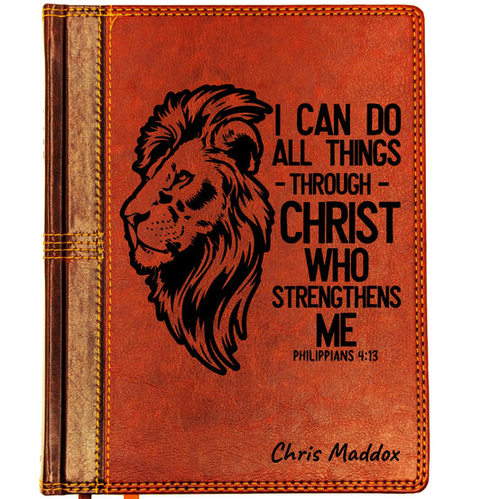 Personalized NASB Journaling Bible | New American Standard 1995 | Custom Engraved Name | Wide Margin Study Bible | Christian Gift Men Women