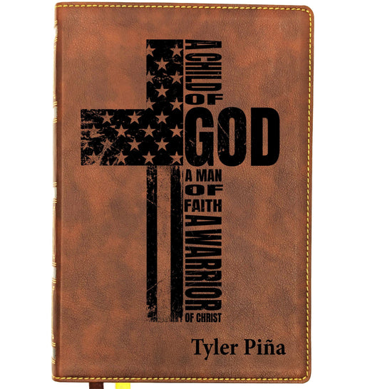 Personalized NKJV Wide Margin Bible | New King James Version | Custom Engraved Name | Single-Column Reference Bible | Christian Gift