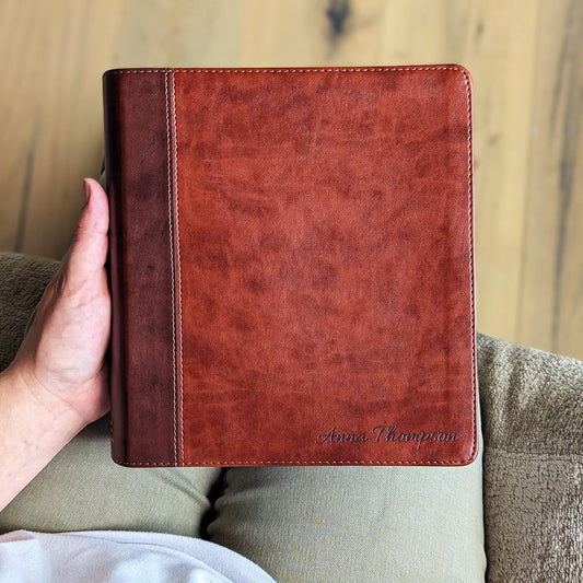 Personalized ESV Journaling Study Bible | Custom Engraved Name | Wide Margin Bible for Notes | Christian Gift for Men & Women | Study Bible
