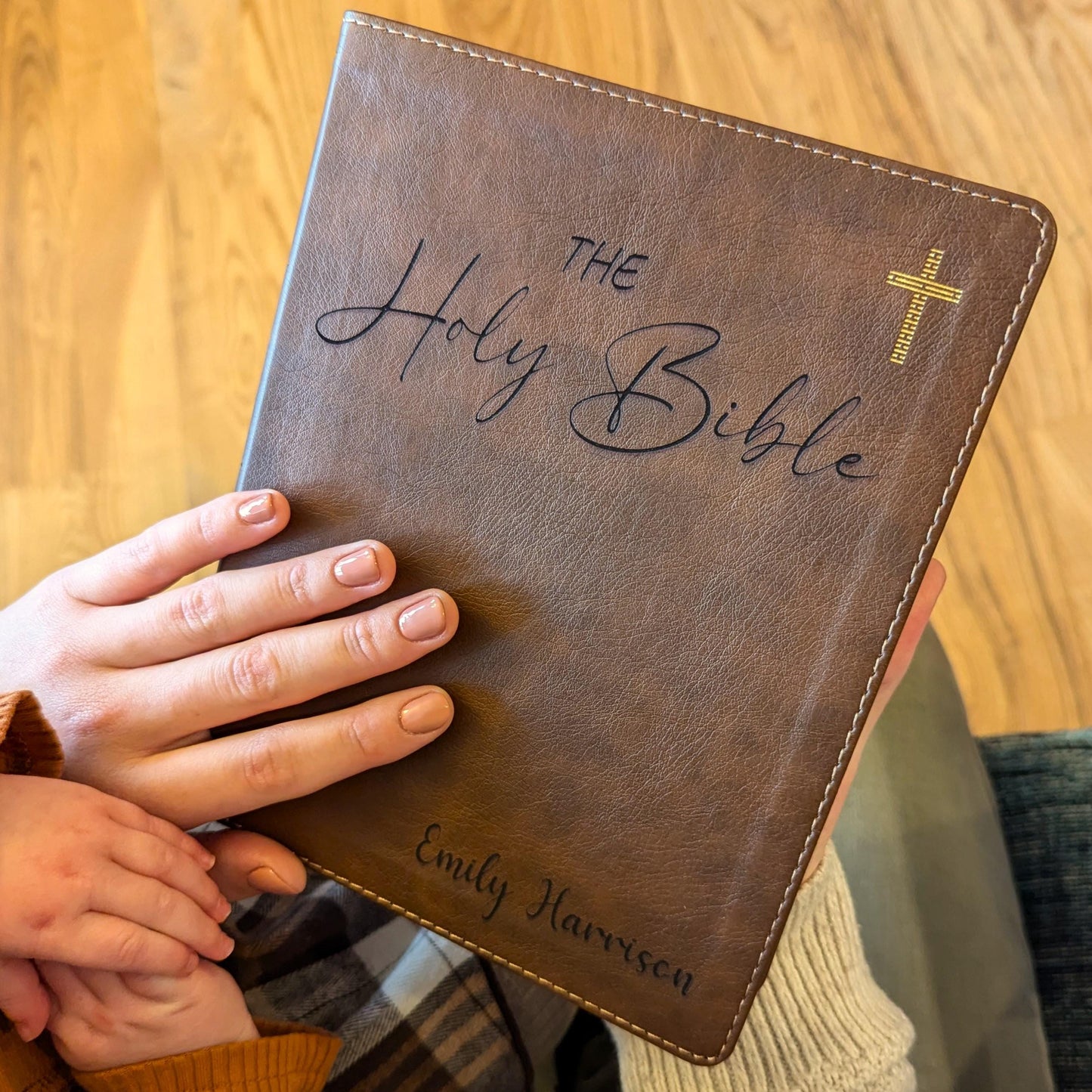 Personalized NIV Journaling Bible | New International Version | Custom Engraved Name | Easy-to-read Study Bible | Christian Gift