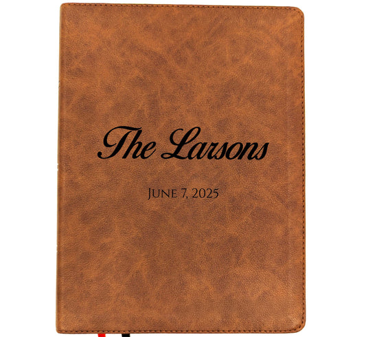 Personalized KJV Wide Margin Bible | King James Version | Custom Engraved Name | Single-Column Journaling Bible | Christian Gift
