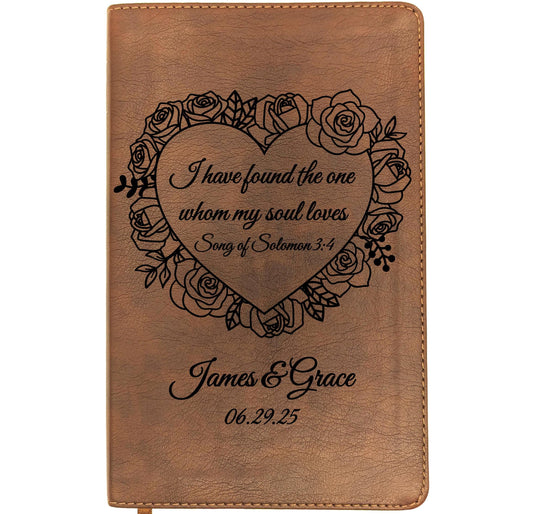 Personalized NLT Thinline Bible | Custom Engraved Name | New Living Translation | Reference Bible | Wedding Bible