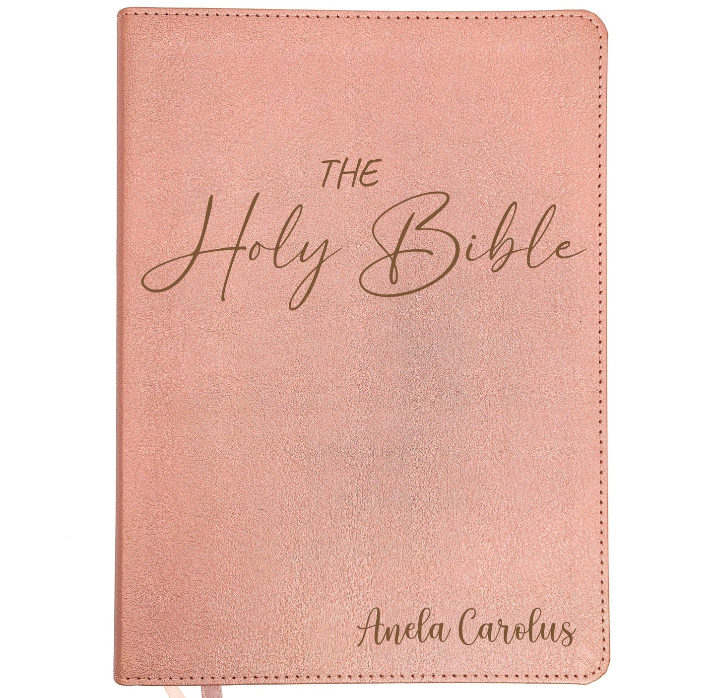 Personalized CSB Journaling Bible | Rose Gold | Custom Engraved Name | Christian Gift for Women