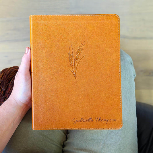 Personalized KJV Notetaking Bible | Custom Engraved Name | King James Version | Large Print Journaling Bible | Christian Gift for Men Women