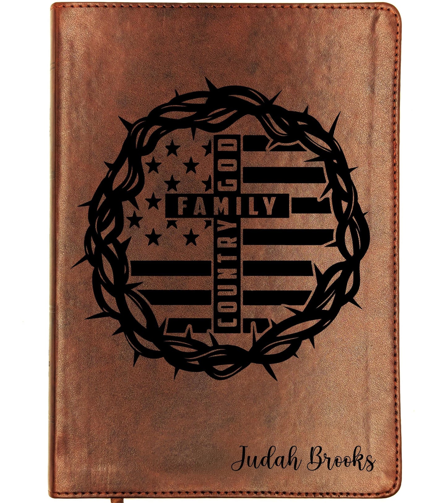 Personalized ESV Wide Margin Bible | Custom Engraved Name | English Standard Version | Journaling Reference Bible | Christian Gift