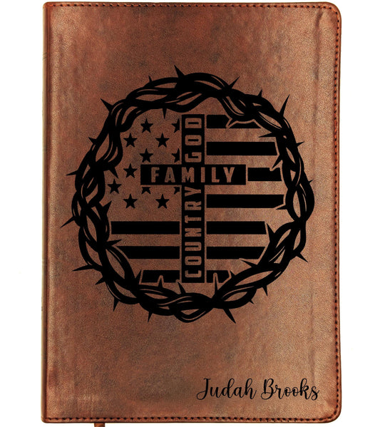 Personalized ESV Wide Margin Bible | Custom Engraved Name | English Standard Version | Journaling Reference Bible | Christian Gift