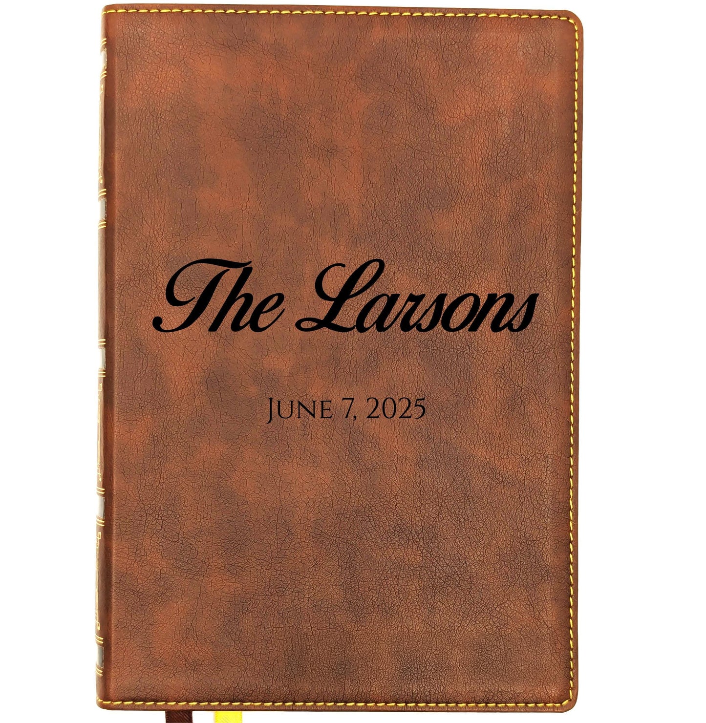 Personalized NKJV Wide Margin Bible | New King James Version | Custom Engraved Name | Single-Column Reference Bible | Wedding Bible | Family