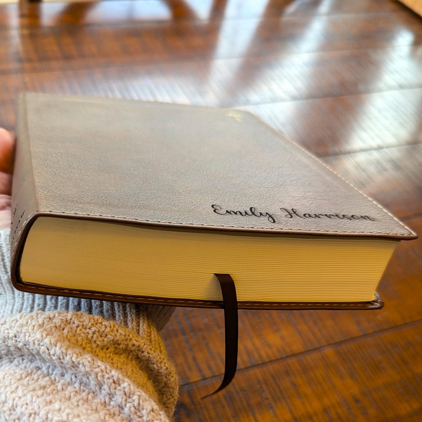 Personalized NIV Journaling Bible | New International Version | Custom Engraved Name | Easy-to-read Study Bible | Christian Gift