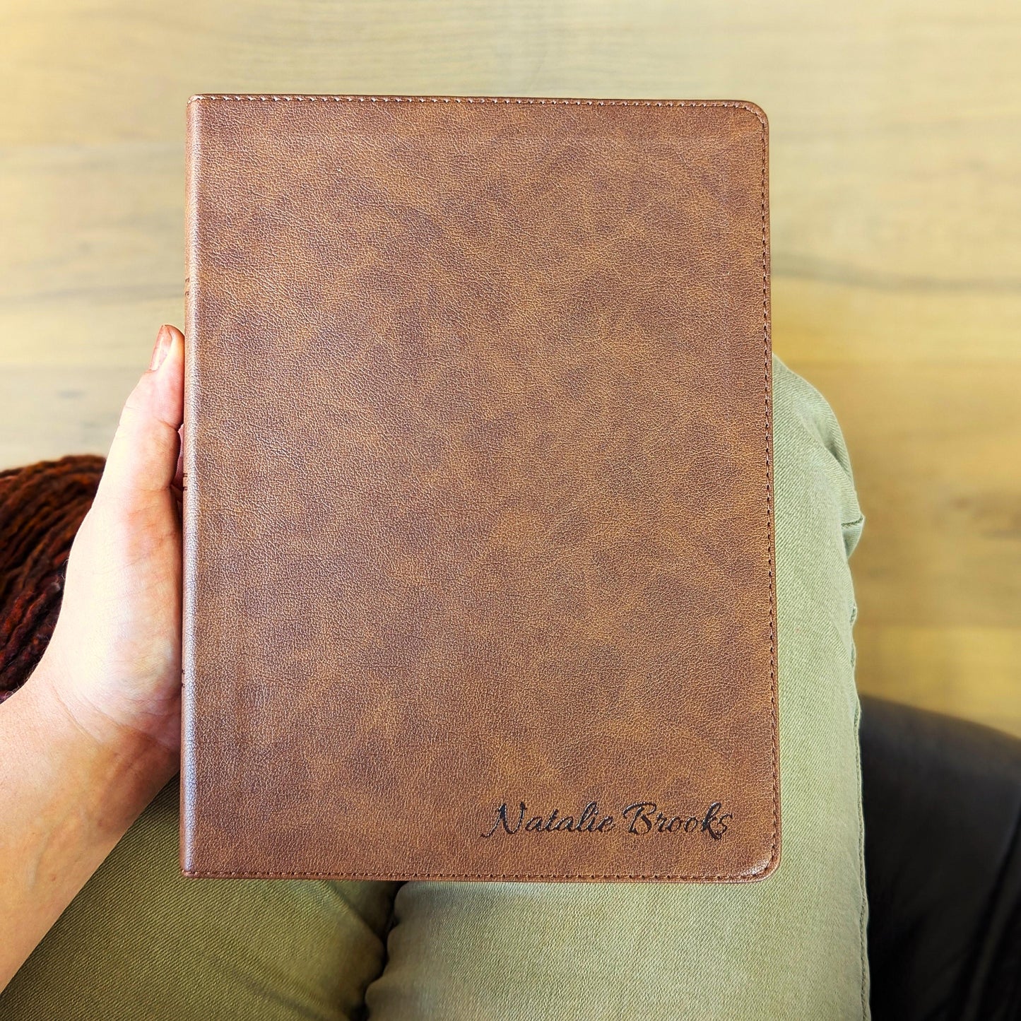 Personalized KJV Wide Margin Bible | King James Version | Custom Engraved Name | Single-Column Journaling Bible | Christian Gift