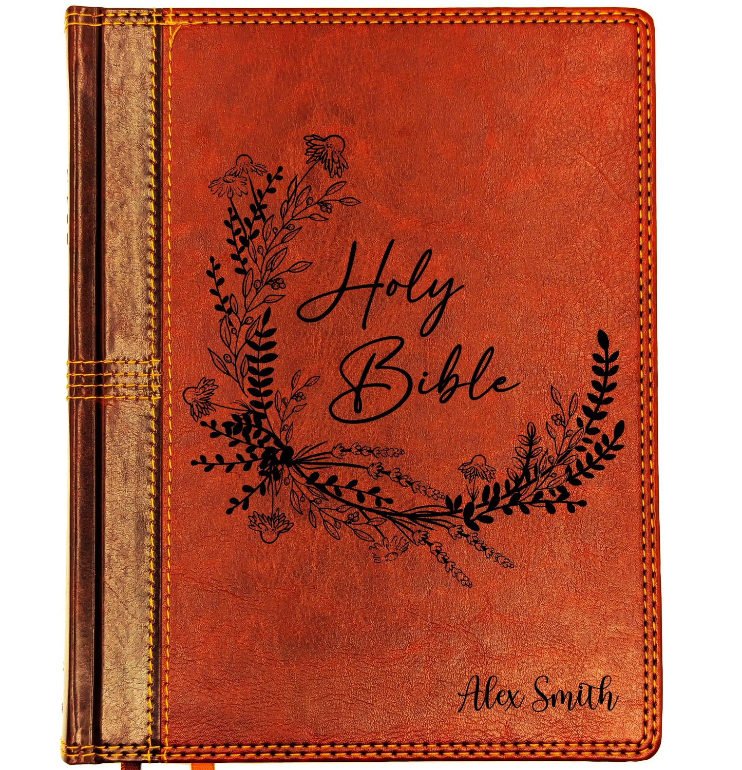 Personalized NASB Journaling Bible | New American Standard 1995 | Custom Engraved Name | Wide Margin Study Bible | Christian Gift Men Women