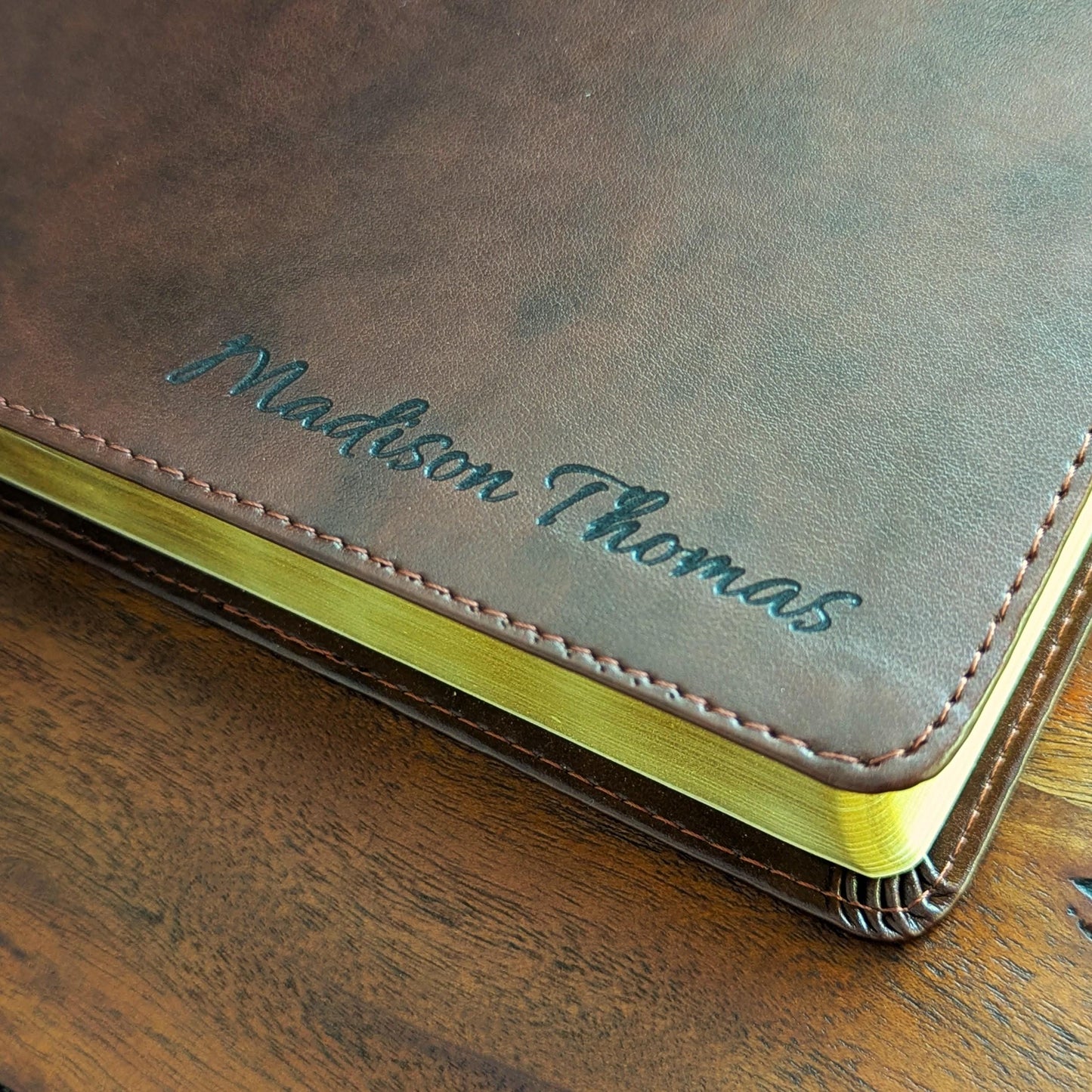 Personalized ESV Wide Margin Bible | Custom Engraved Name | English Standard Version | Journaling Reference Bible | Christian Gift