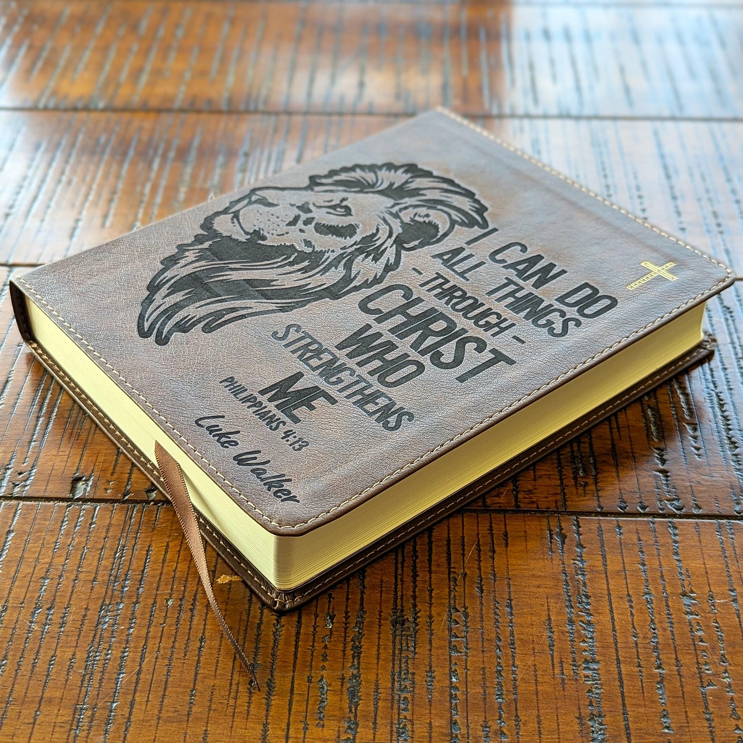 Personalized NIV Journaling Bible | New International Version | Custom Engraved Name |  Study Bible | I Can Do All Things Christian Gift