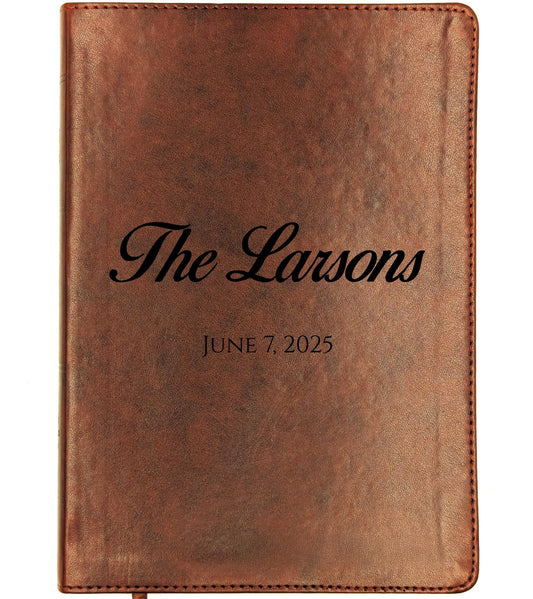 Personalized ESV Wide Margin Bible | Custom Engraved Name | English Standard Version | Journaling Reference Bible | Christian Gift