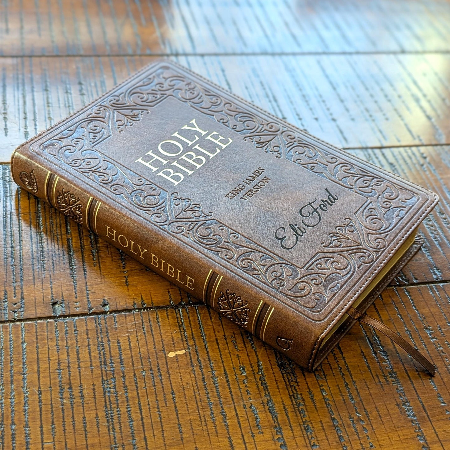 Personalized KJV Bible | King James Version | Custom Engraved Name |  Easy-to-Read Study Bible | Christian Gift