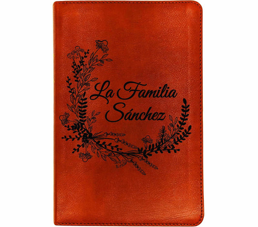 Personalized Spanish English Bible | Biblia Bilingüe RVR1960 & ESV | Custom Engraved Name | Nombre Grabado Bilingual Bible Biblia para boda