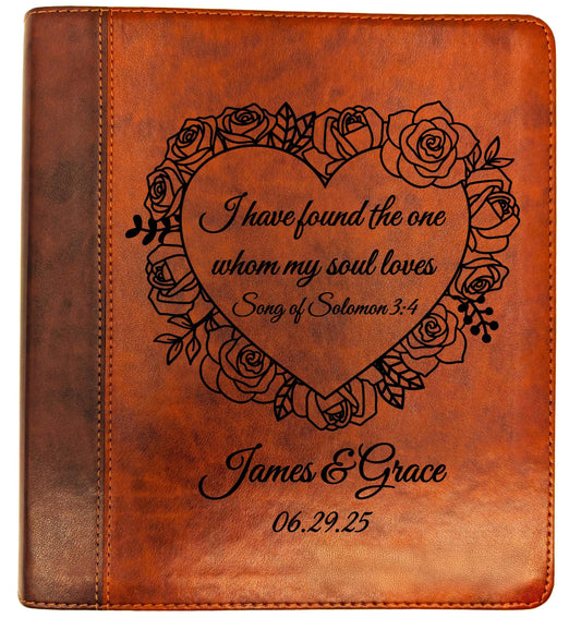Personalized ESV Journaling Study Bible | English Standard Version | Wide Margin Study Bible | Wedding Bible and Marriage Gift