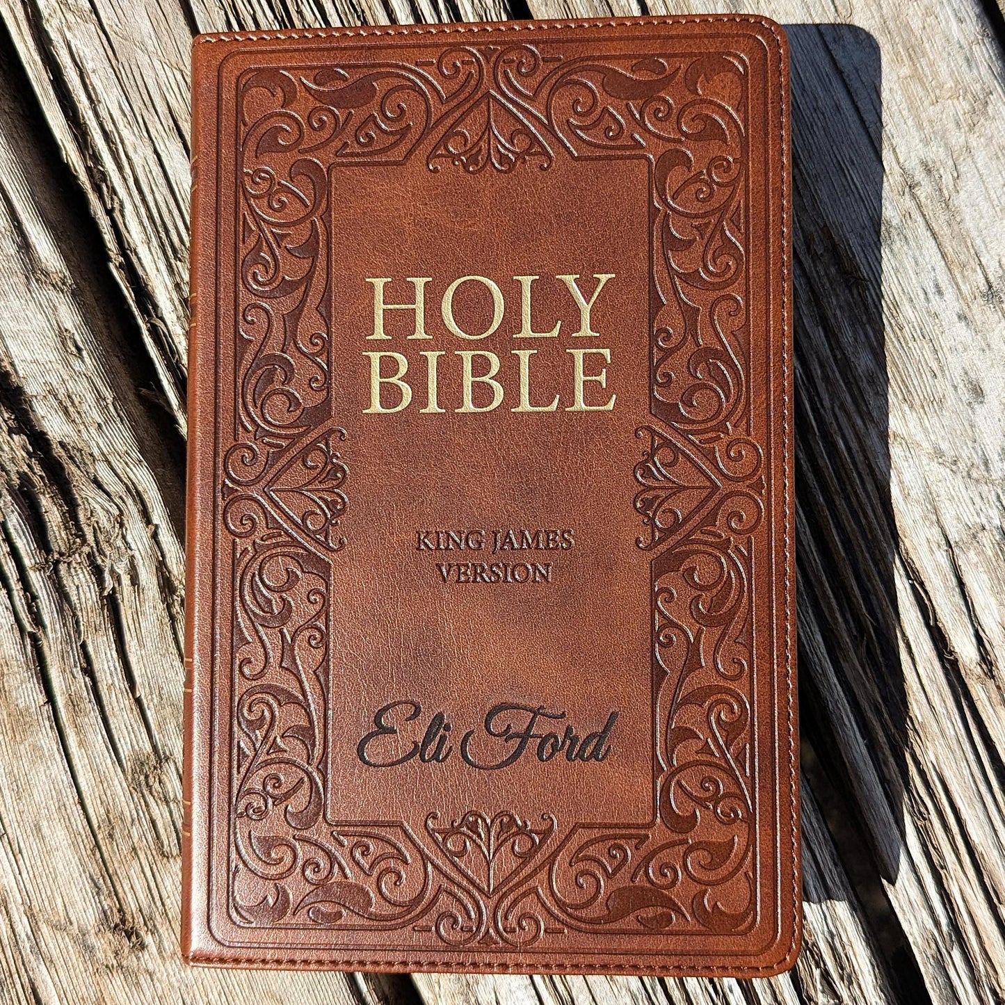 Personalized KJV Bible | King James Version | Custom Engraved Name |  Easy-to-Read Study Bible | Christian Gift