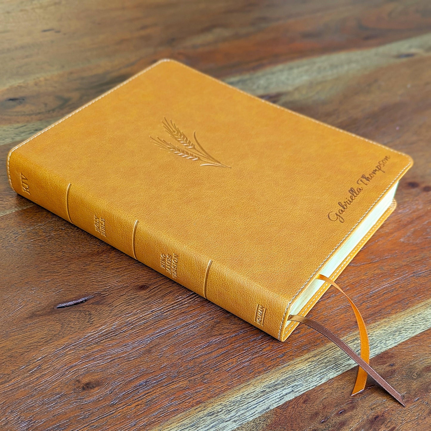 Personalized KJV Notetaking Bible | Custom Engraved Name | King James Version | Large Print Journaling Bible | Christian Gift for Men Women