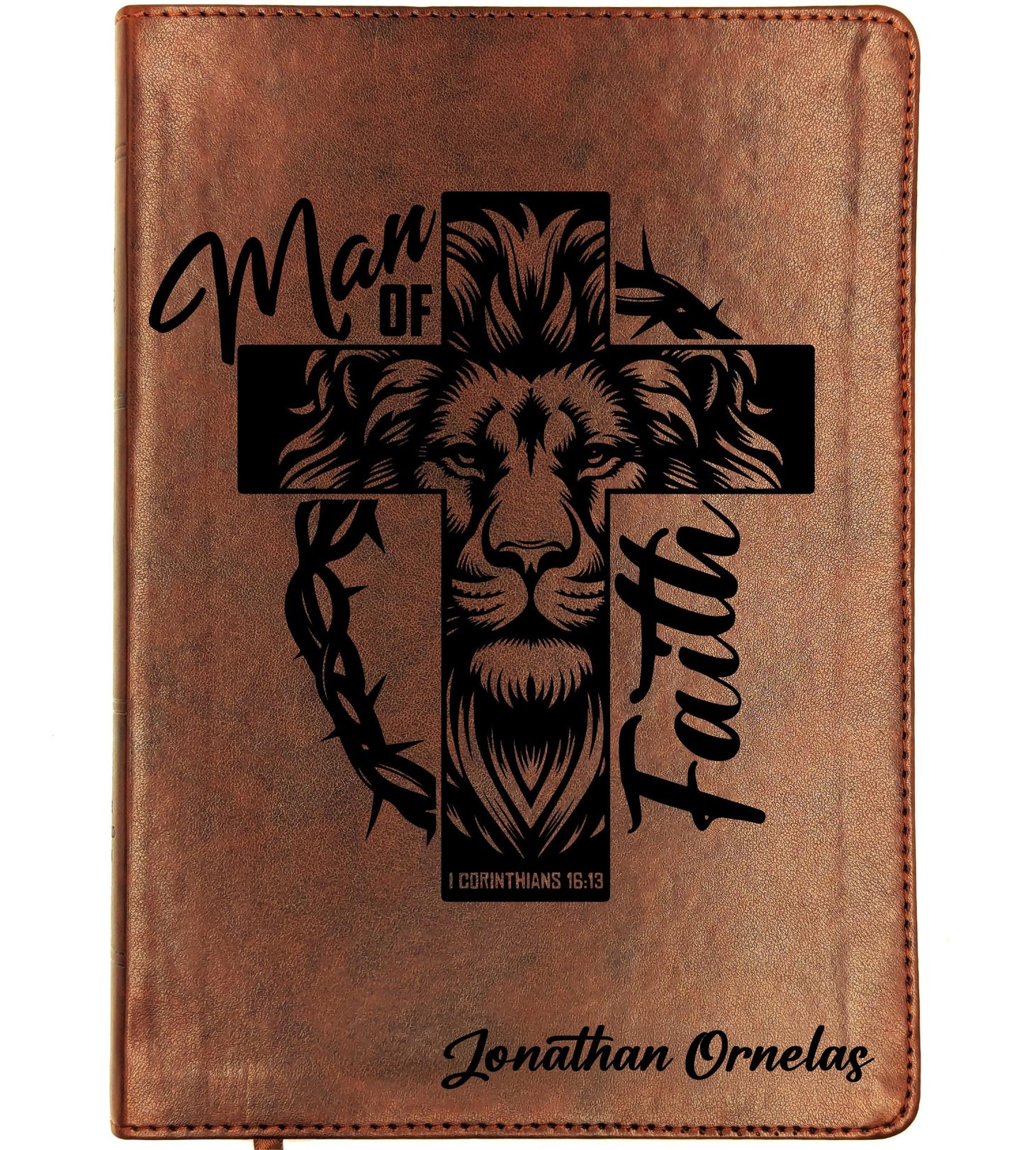 Personalized ESV Wide Margin Bible | Custom Engraved Name | English Standard Version | Journaling Reference Bible | Christian Gift