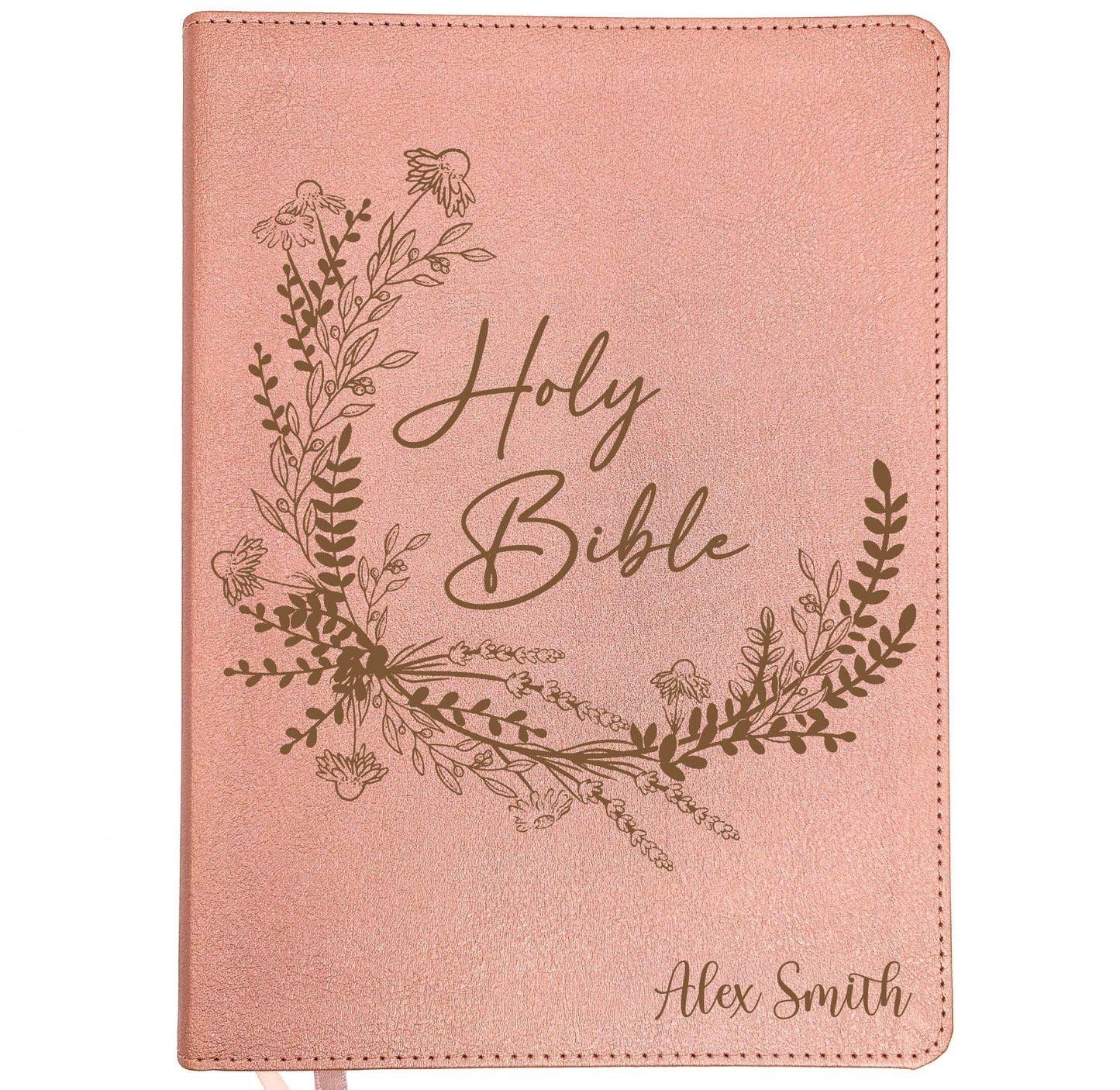 Personalized CSB Journaling Bible | Rose Gold | Custom Engraved Name | Christian Gift for Women
