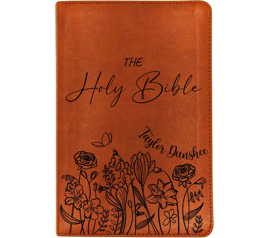 Personalized Spanish English Bible | Biblia Bilingüe RVR1960 & ESV | Custom Engraved Name | Nombre Grabado Bilingual Bible Regalo Cristiano