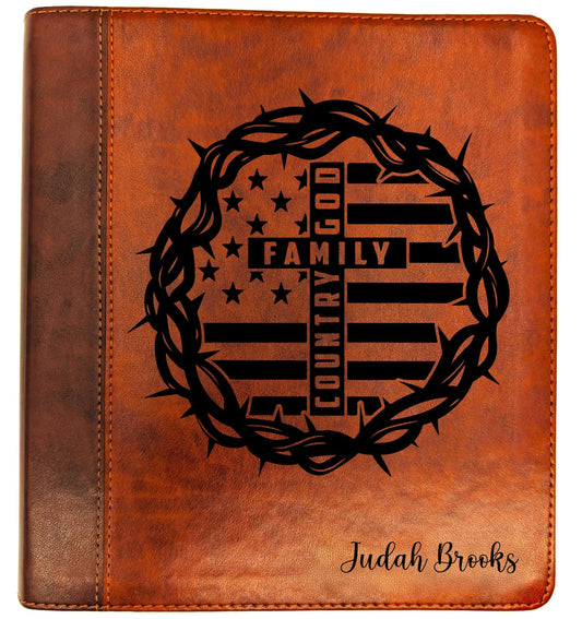Personalized ESV Journaling Study Bible | English Standard Version | Custom Engraved Name | Wide Margin Study Bible | Christian Gift