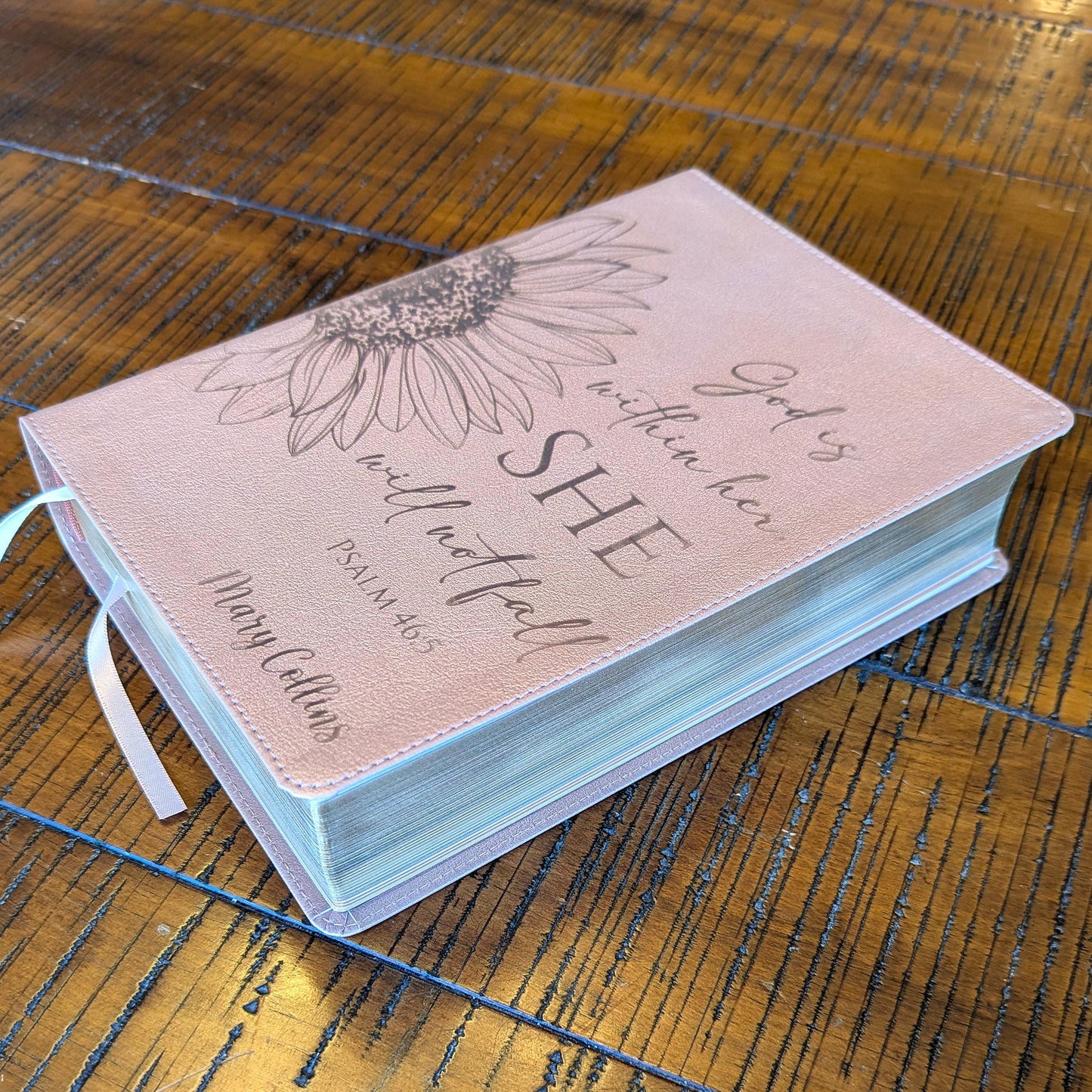 Personalized CSB Bible | Custom Engraved Name | Pink Journaling Bible for Women | Easy-to-read Study Bible | Christian Gift for Her Bible