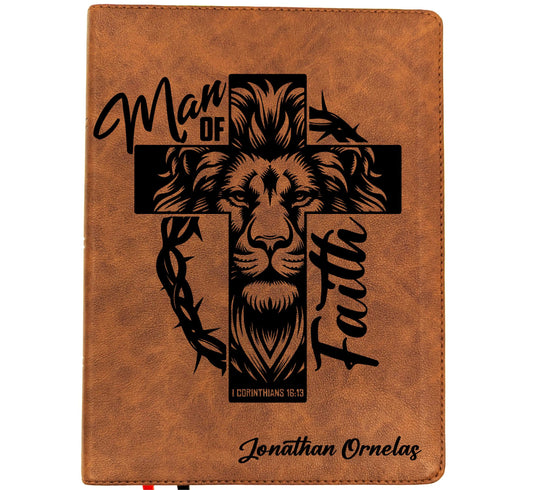 Personalized KJV Wide Margin Bible | King James Version | Custom Engraved Name | Single-Column Journaling Bible | Christian Gift