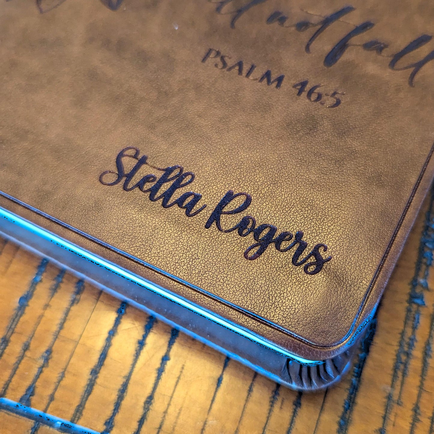Personalized ESV Bible | Portable Large Print | Custom Engraved Name | Easy-to-read Study Bible | Sunflower Christian Gift for Her