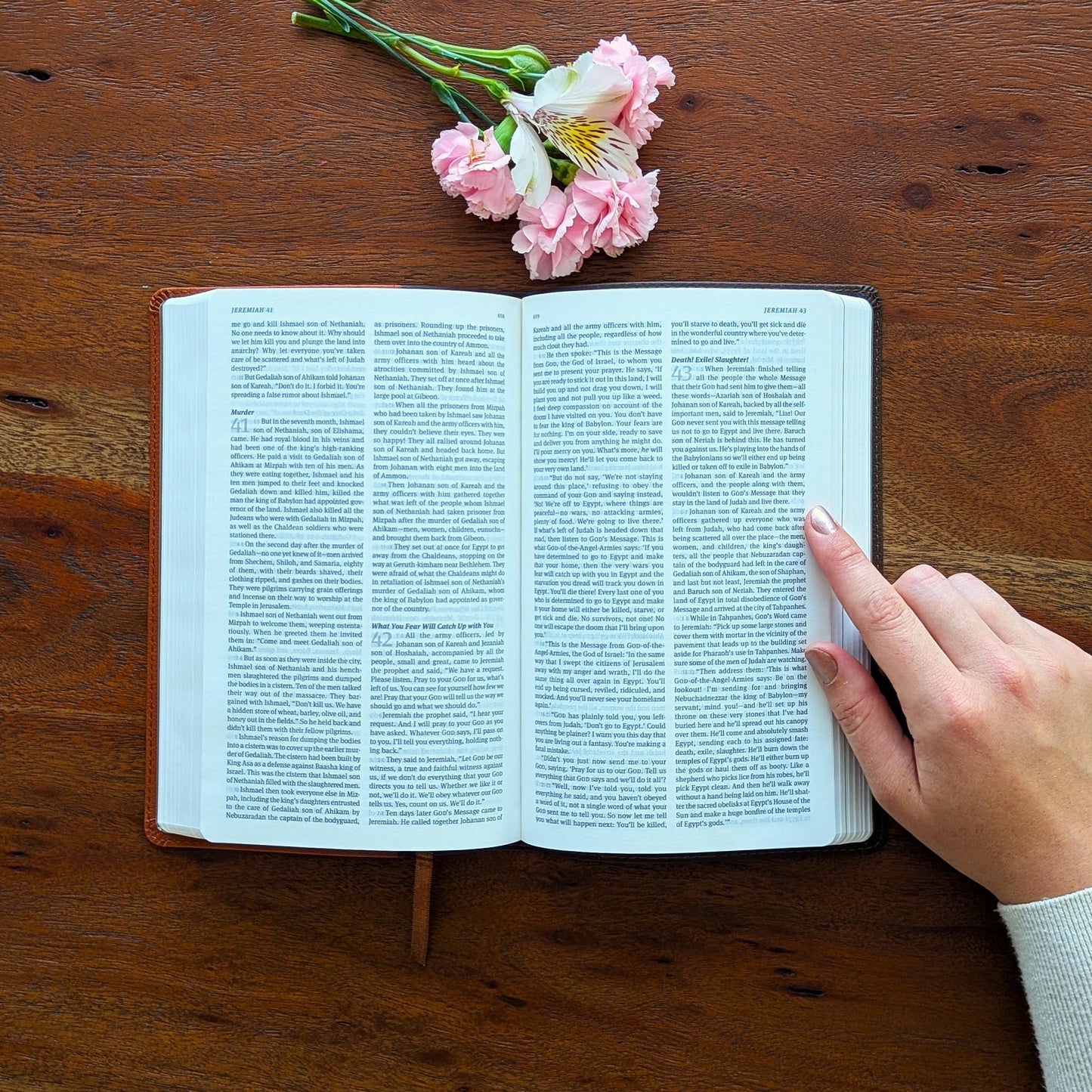 Personalized Message Bible | The Message Translation | Custom Engraved Name | Deluxe Gift Bible | Contemporary Language Wedding Bible