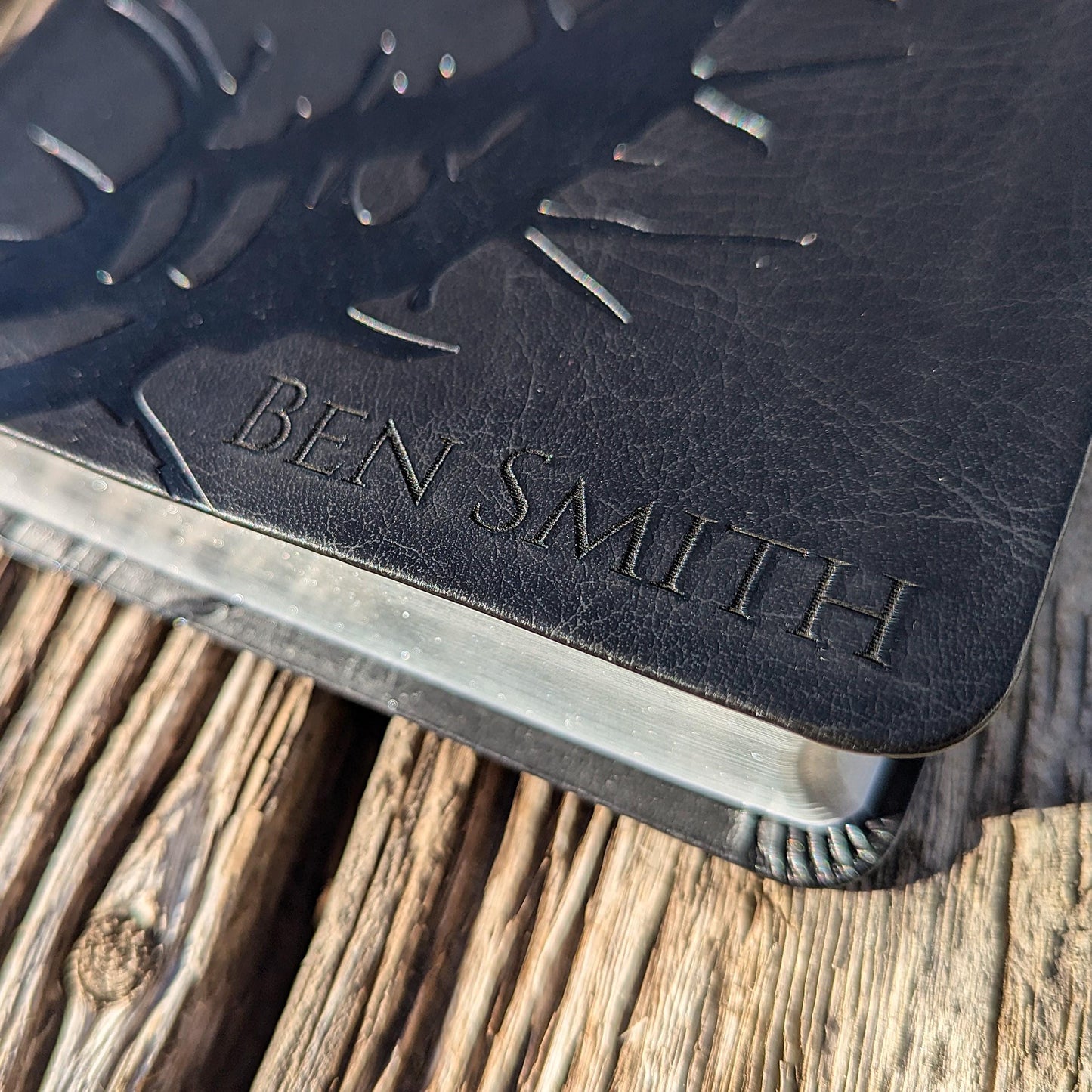 Personalized KJV Large Print Personal Size Reference Bible | Custom Engraved Name | Easy-to-read Bible | Crown of Thorns Gift