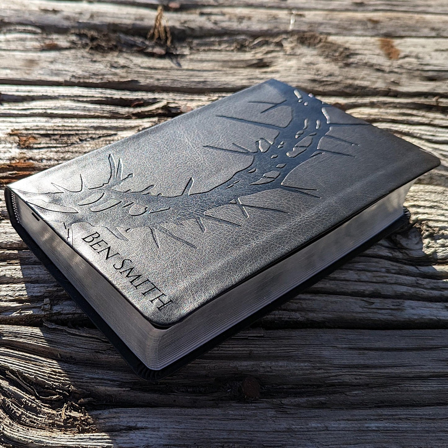 Personalized KJV Large Print Personal Size Reference Bible | Custom Engraved Name | Easy-to-read Bible | Crown of Thorns Gift