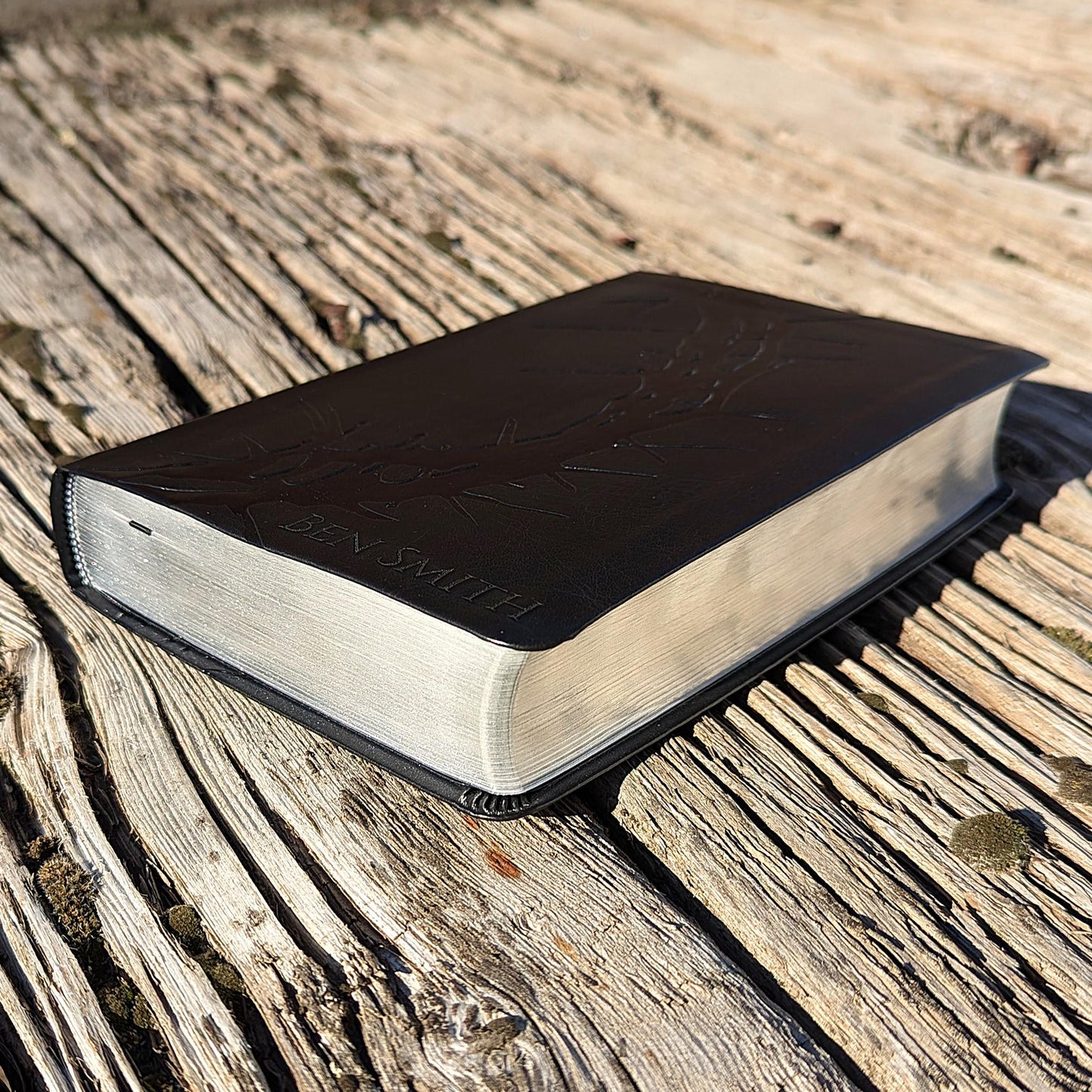 Personalized KJV Large Print Personal Size Reference Bible | Custom Engraved Name | Easy-to-read Bible | Crown of Thorns Gift